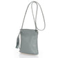 Leather Crossbody Bag 3547 - Mineral Blue