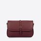 AMALFI Leather Crossbody Bag - Bordo