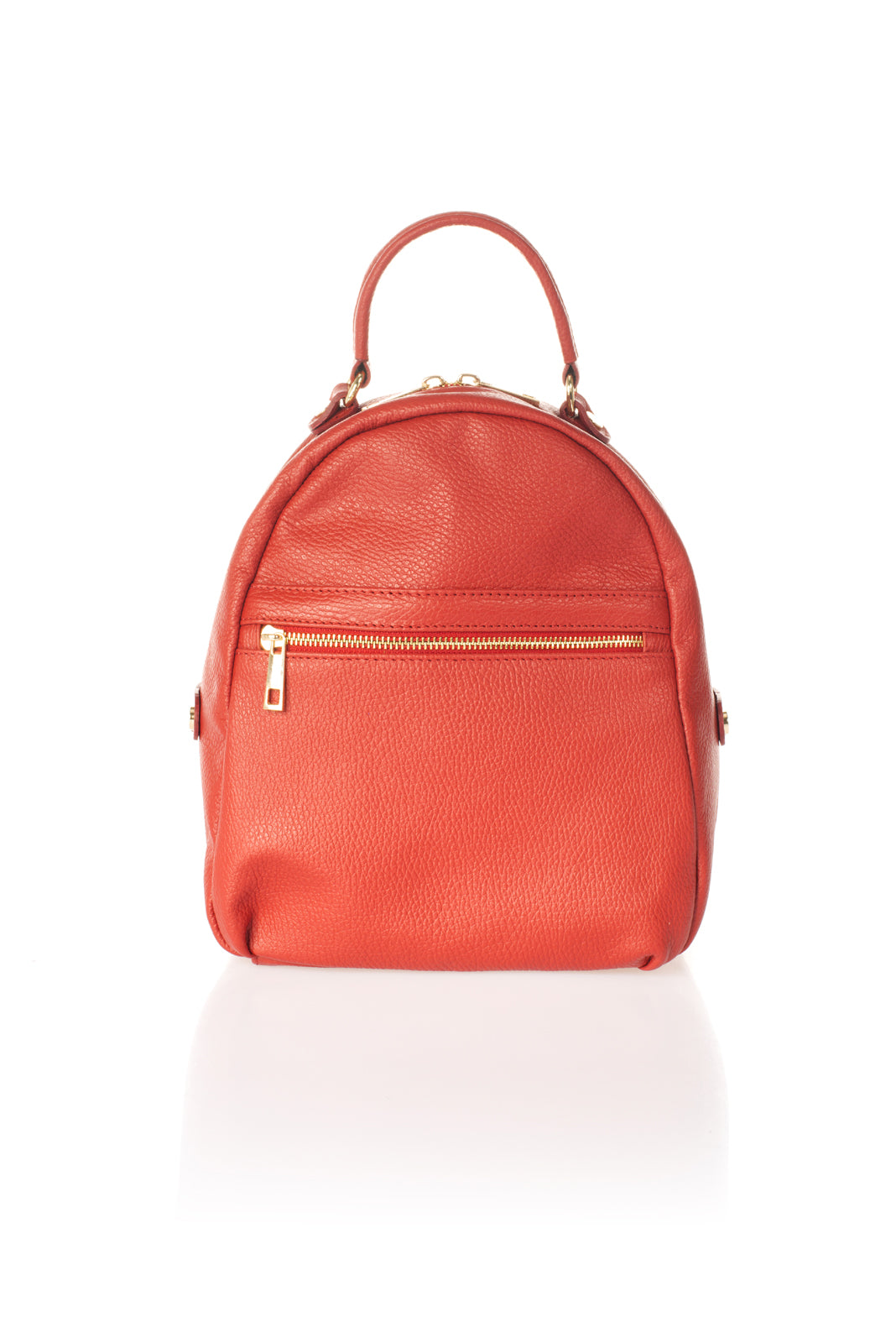 Leather Bucket Bag 5384 - Red