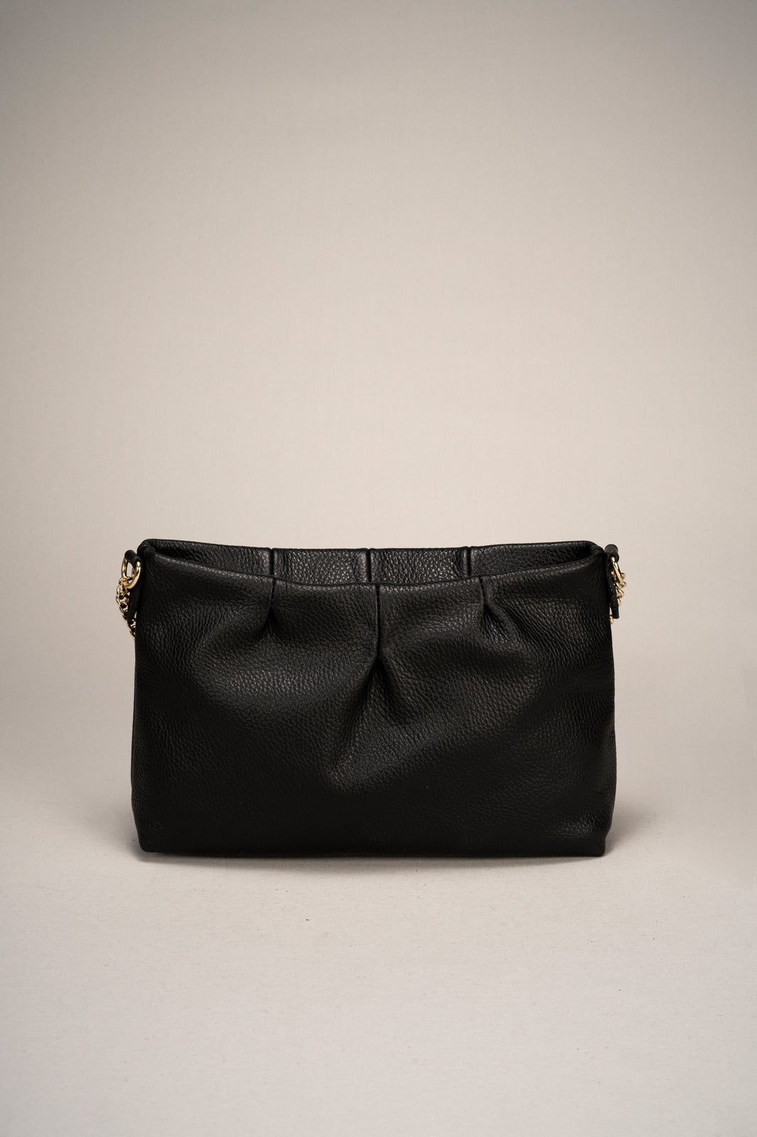 CLIO Leather Crossbody Bag - Black