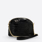 ZENA Leather Crossbody Bag - Black
