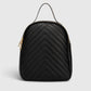 PAOLA Leather Backpack - Black
