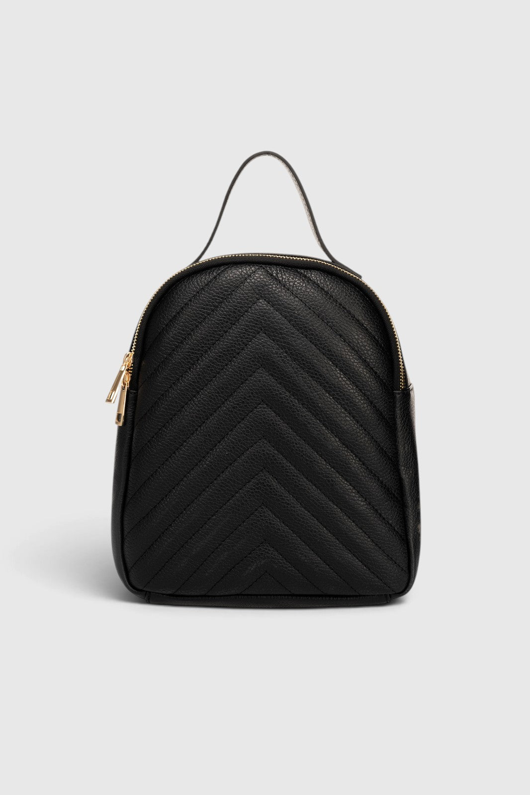 PAOLA Leather Backpack - Black