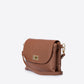 NORAH Leather Crossbody Bag - Brown