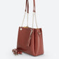 ANIKA Leather Top Handle Bag - Bordo