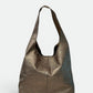 NADIA Leather Top Handle Bag - Gun Metal