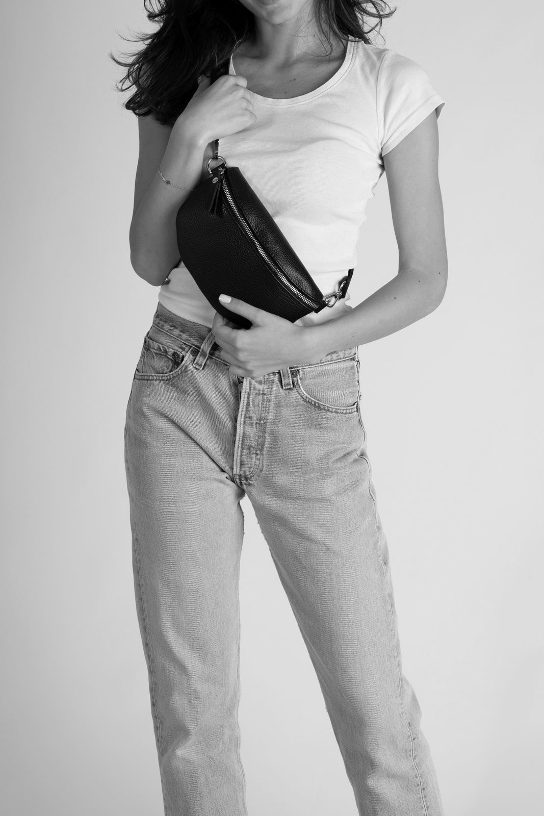 Leather Clutch 5536 - Platino