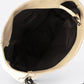 VINNIE Leather Shoulder Bag - Taupe