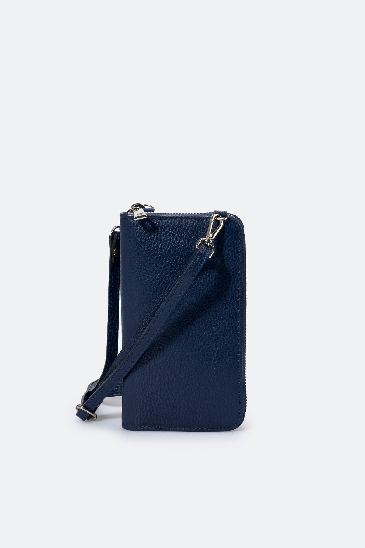 MAVIS Leather Crossbody Bag - Blue