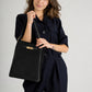 TERRY Leather Shoulder Bag - Black