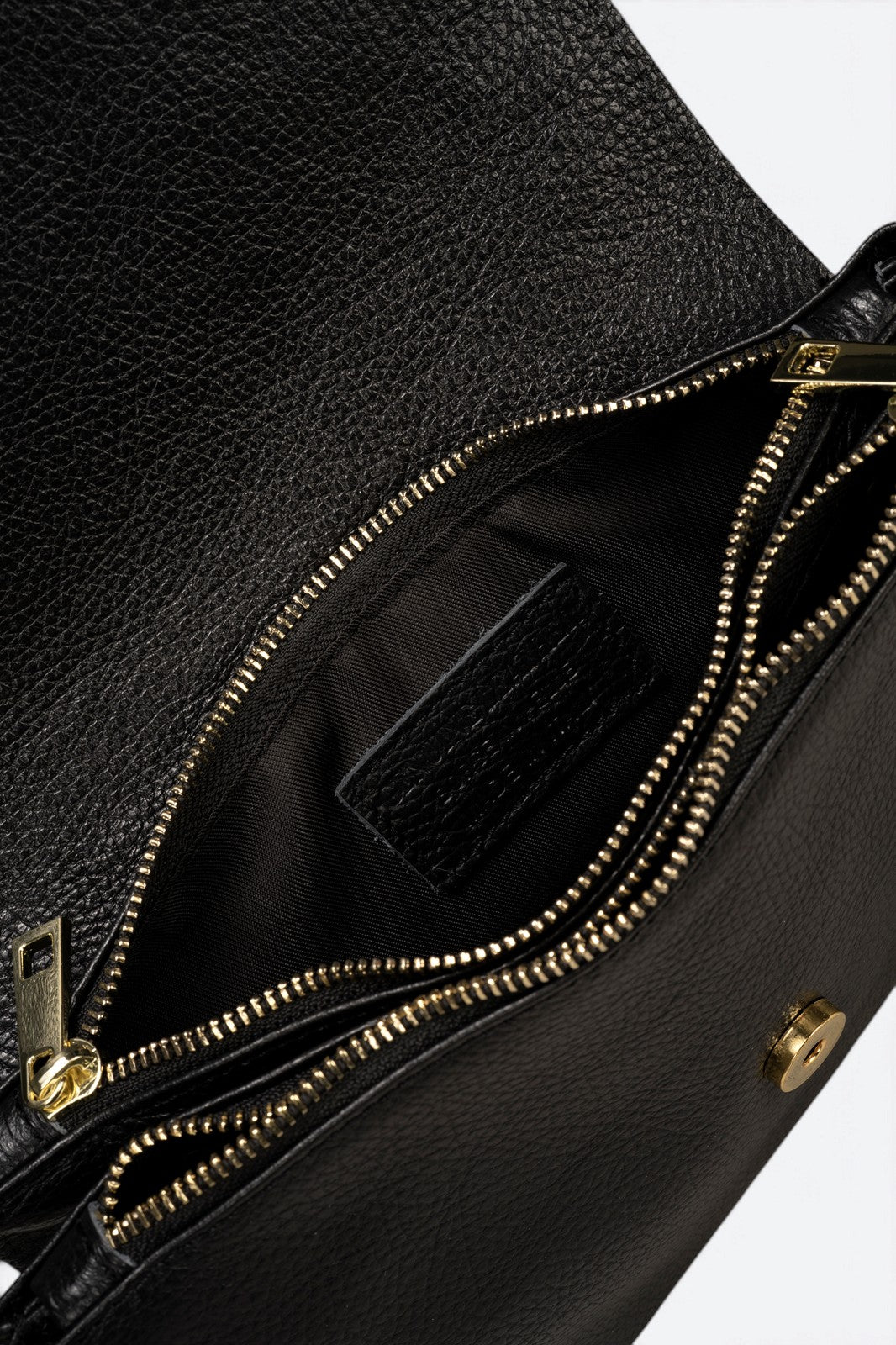 ELLA Leather Crossbody Bag - Black