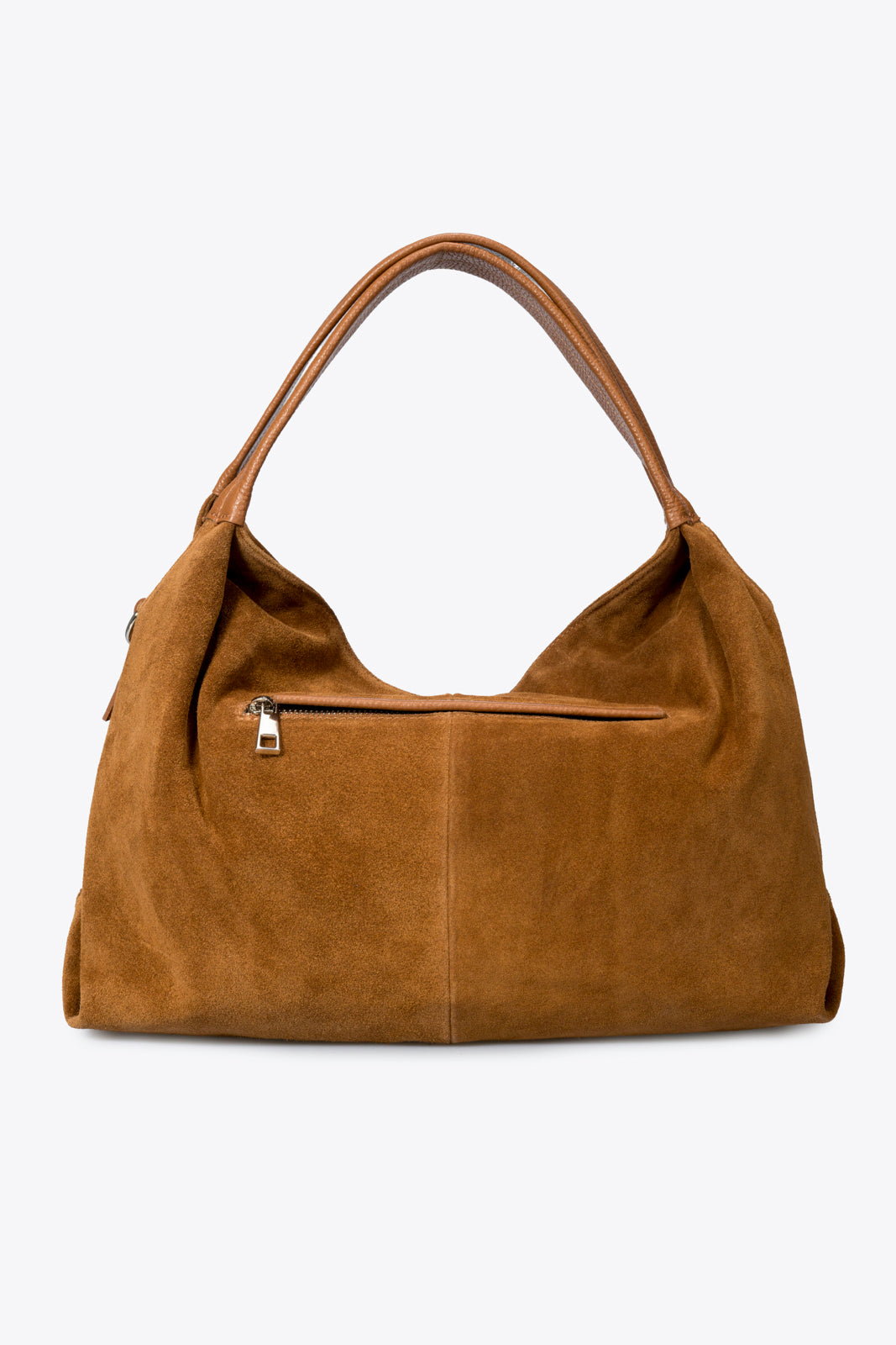 NOEMIE Leather Top Handle Bag - Cognac