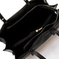Leather Top Handle Bag 1199 - Black