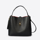 KIRA Leather Top Handle Bag - Black