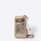 MAVIS Leather Crossbody Bag - Platino