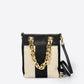 Leather Top Handle Bag 5042 - Black