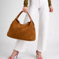 NOEMIE Leather Top Handle Bag - Cognac