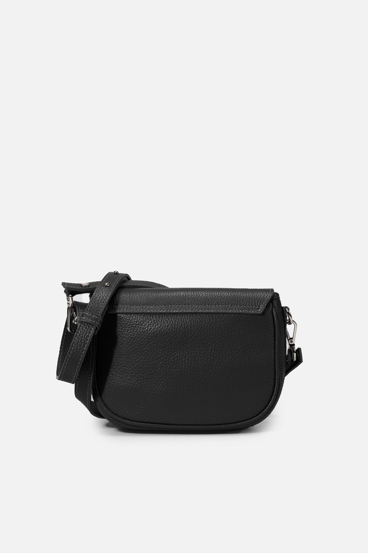 BELA Leather Crossbody Bag - Nero