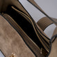 SOLANGE Leather Top Handle Bag - Taupe