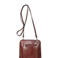 Leather Crossbody Bag 8016 - Brown