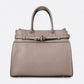 LIESEL Leather Top Handle Bag - Fango