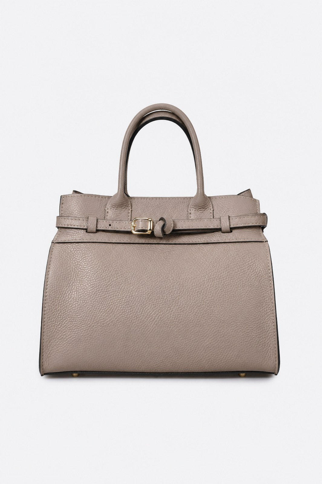 LIESEL Leather Top Handle Bag - Fango