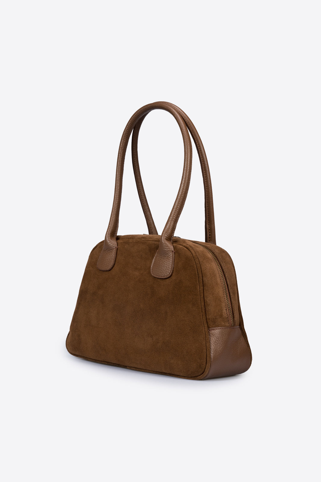 MARIANNE Leather Top Handle Bag - Bruciato
