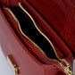 JUNO Leather Crossbody Bag - Bordo