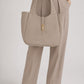 AMELIE Leather Top Handle Bag - Fango