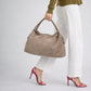 NOEMIE Leather Top Handle Bag - Taupe