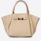 RYAN Leather Top Handle Bag - Taupe