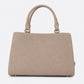 LIDIA Leather Top Handle Bag - Fango