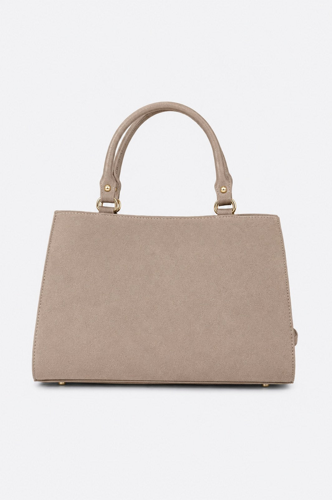 LIDIA Leather Top Handle Bag - Fango