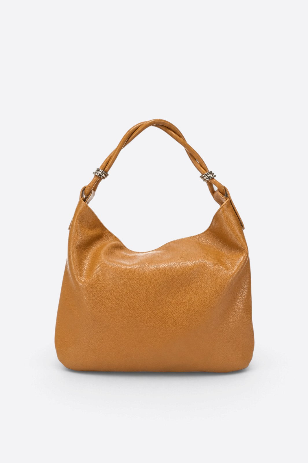 NORA Leather Top Handle Bag - Cognac