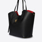 IOLANDA Leather Top Handle Bag - Black