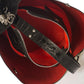 SCARLET Leather Top Handle Bag - Black