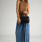 MIRIAM Leather Top Handle Bag - Black