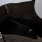 VERONICA Leather Top Handle Bag - Brown