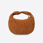 ISABELLE Leather Top Handle Bag - Cognac