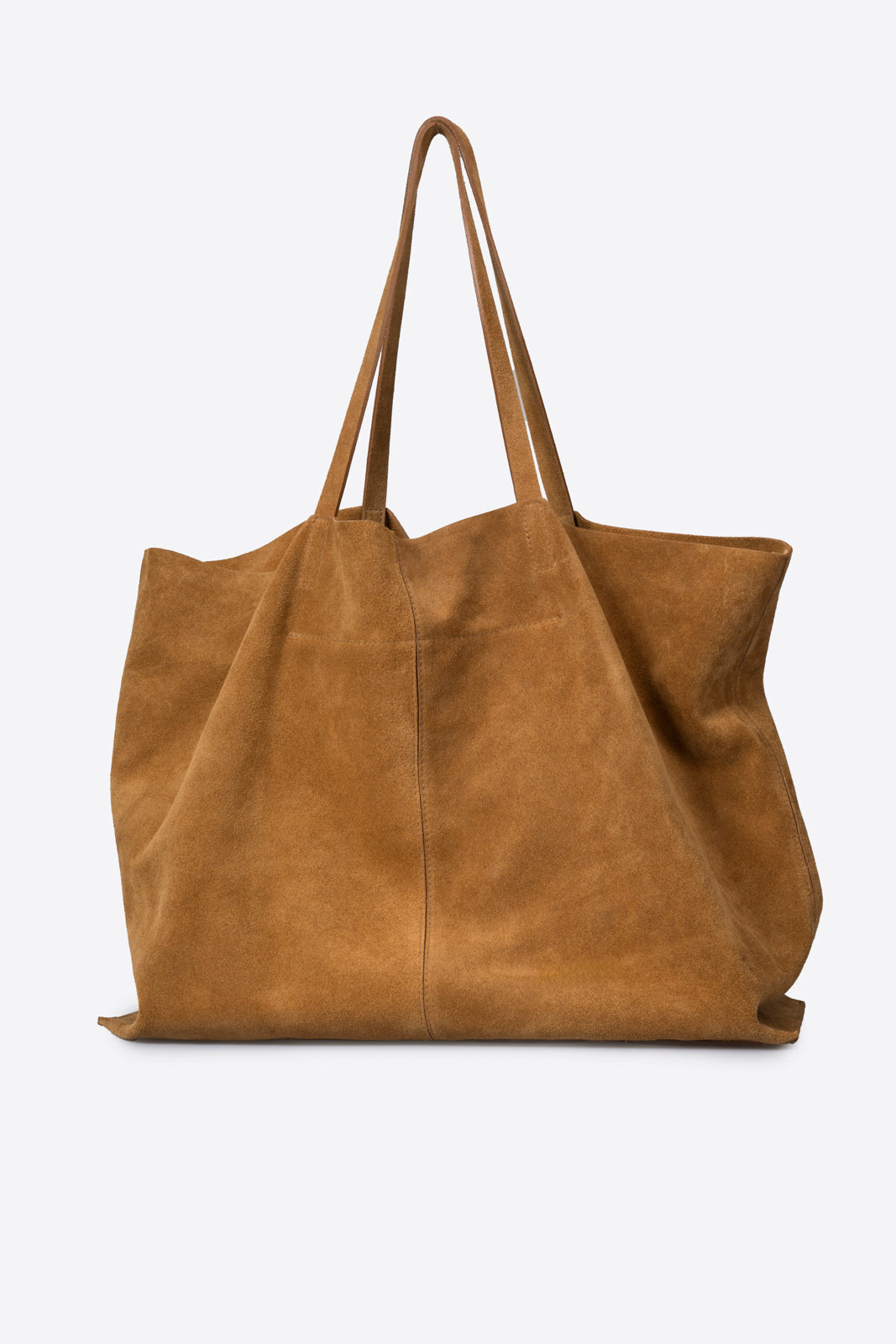 WINONA Leather Top Handle Bag - Cognac