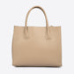 VANDA Leather Top Handle Bag - Taupe
