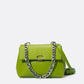 FANIA Leather Shoulder Bag - Aloe