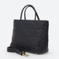 GINEVRA Leather Top Handle Bag - Blue