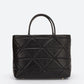 GINEVRA Leather Top Handle Bag - Black