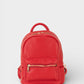 Leather Backpack 1205 - Red
