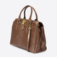 SAGE Leather Top Handle Bag - Brown