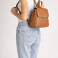 LYRA Leather Backpack - Cuoio
