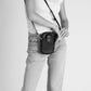 Leather Crossbody Bag 6951 - Fuxia