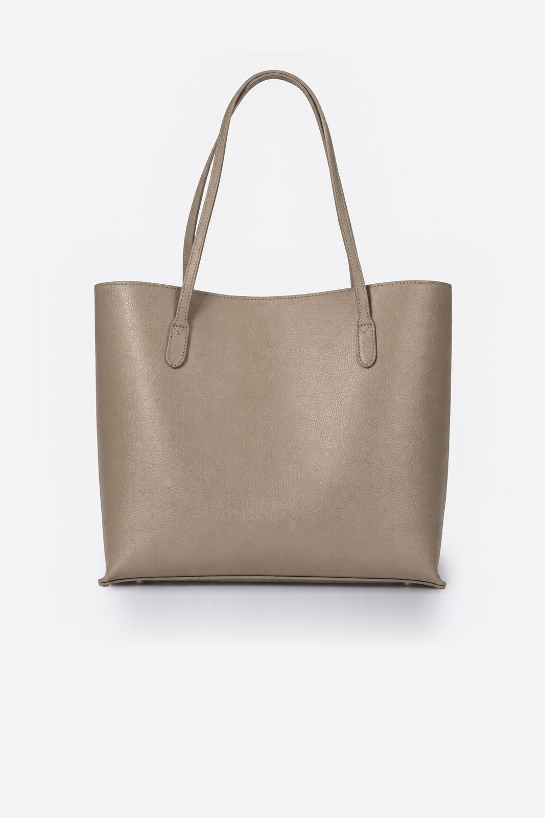 VALERIA Leather Top Handle Bag - Fango
