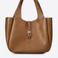 ODILE Leather Top Handle Bag - Cuoio
